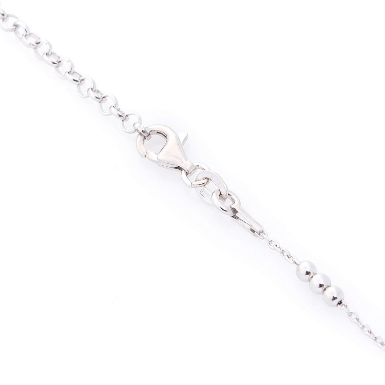 Серебряное колье "Звездочки" с фианитами 18668 от ювелирного магазина Оникс - 1