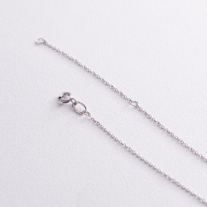 Колье в белом золоте с бриллиантом 718891121 №4