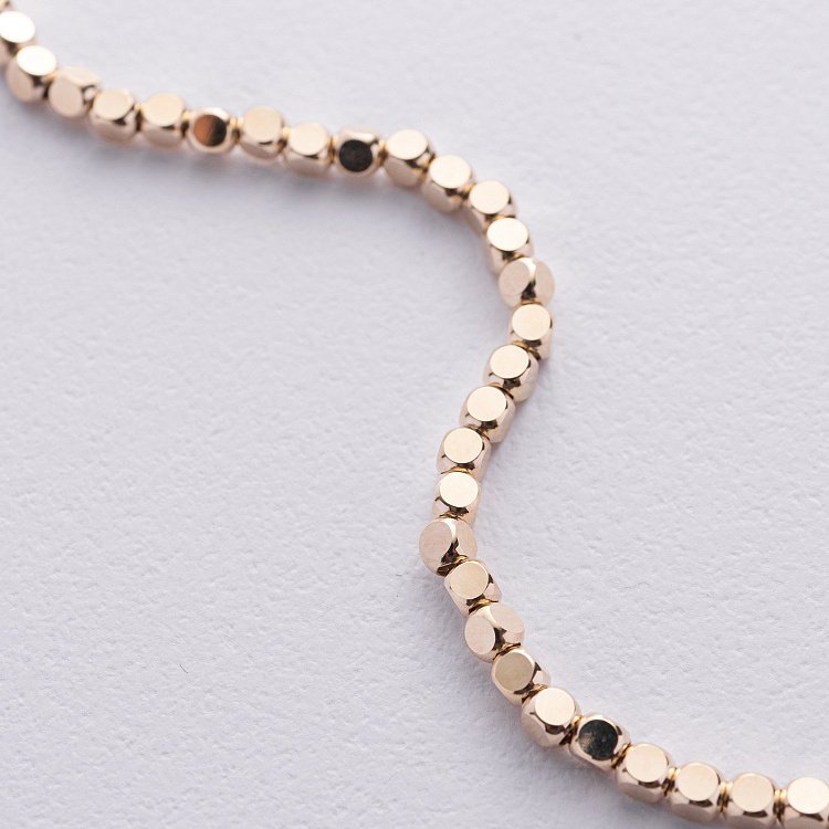 Браслет "Кубики" (желтое золото) mini б05465 от ювелирного магазина Оникс - 4