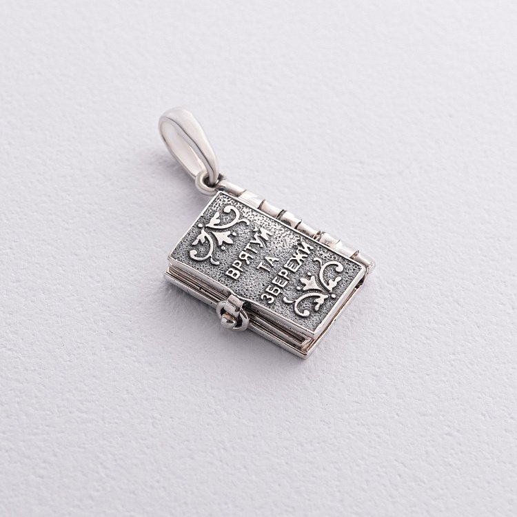 Серебряный кулон "Молитва водителя" 132876 от ювелирного магазина Оникс - 2