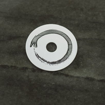 Срібний кулон "Уроборос" 132892у