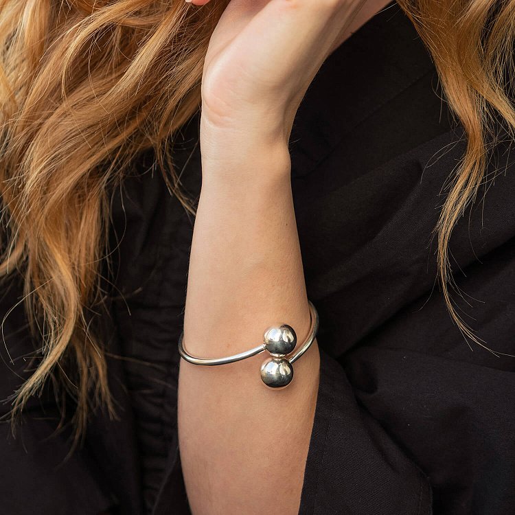 Срібний браслет з кульками 14343 від ювелірного магазину Онікс - 5