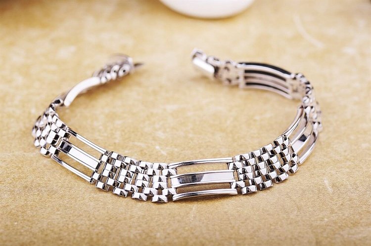 Чоловічий срібний браслет 14728 від ювелірного магазину Онікс - 3