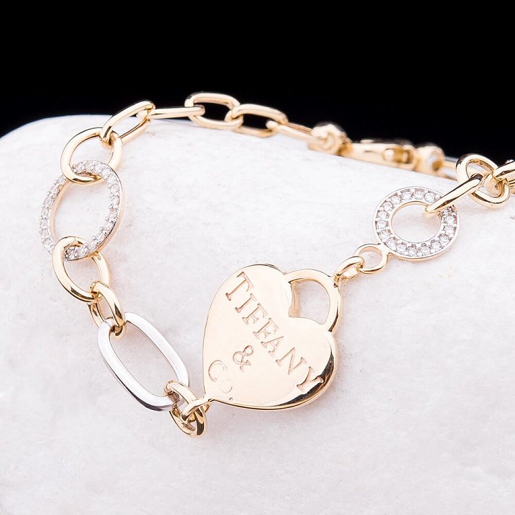 Ексклюзивний браслет в стилі "Тіффані" з фіанітами б02217 від ювелірного магазину Онікс - 3