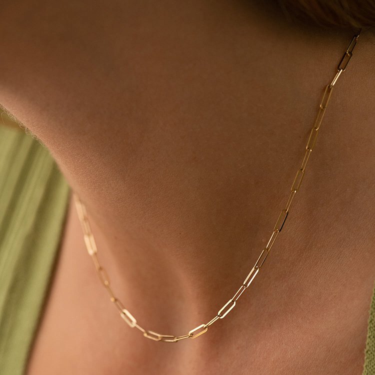 Кольє "Ванесса" mini у жовтому золоті кол02380 від ювелірного магазину Онікс - 8