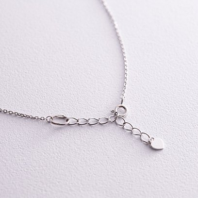 Серебряное колье - галстук "Монетки" 908-01233 №6