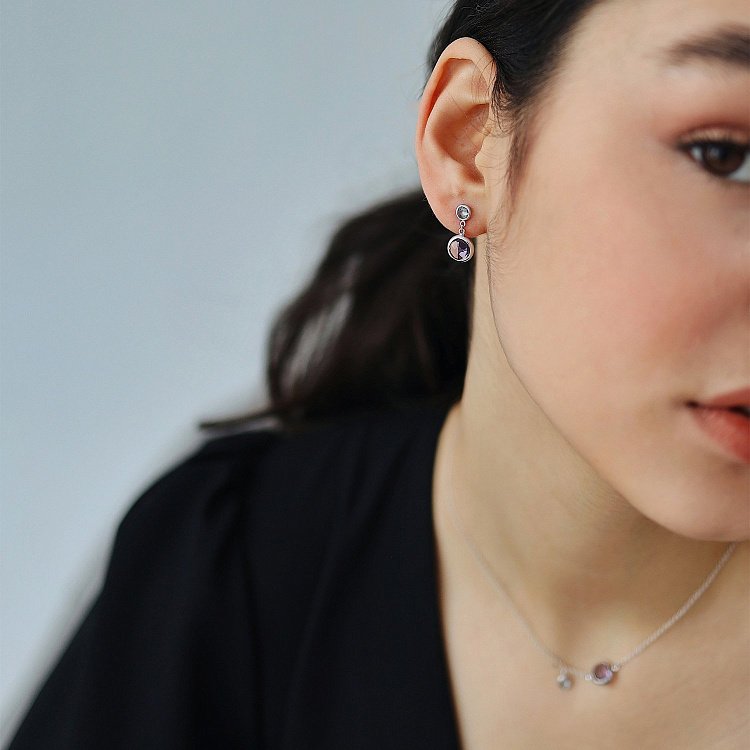 Золотое колье (аметист, топаз) кол01858 от ювелирного магазина Оникс - 16