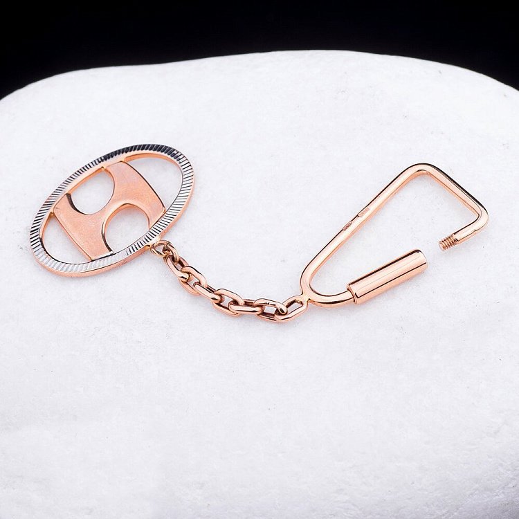 Золотий брелок "Hyundai-Хюндай" бр00001хонда від ювелірного магазину Онікс - 2