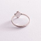 Серебряное кольцо "Клевер" (черная эмаль) 112623 от ювелирного магазина Оникс - 3