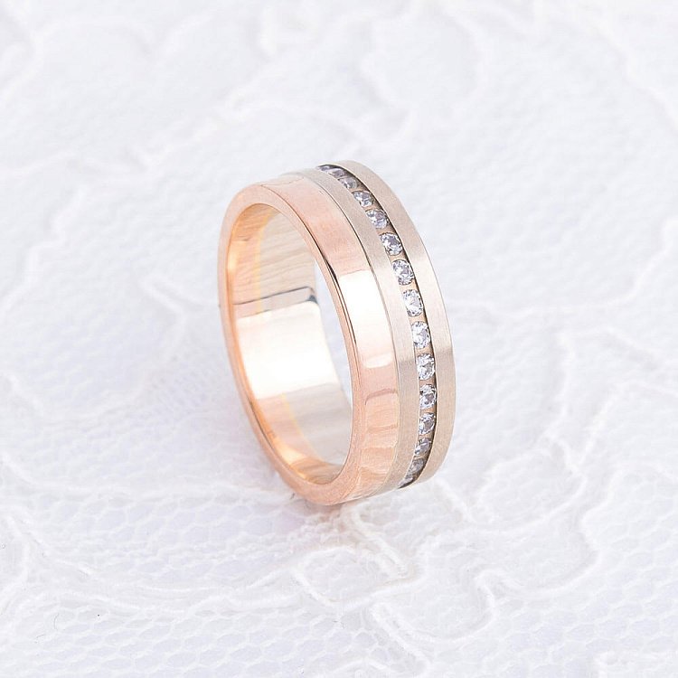 Обручальное кольцо обр000811 от ювелирного магазина Оникс - 1