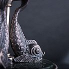 Фруктовниця "Дельфіни" зі срібла і мармуру, ручна робота сер00003 от ювелирного магазина Оникс - 3