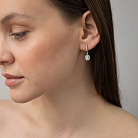 Золотые серьги с бриллиантами сб0625lg от ювелирного магазина Оникс - 4