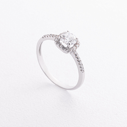 Серебряное кольцо с фианитами 1667/1р-CZ