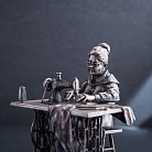 Срібна фігура ручної роботи "Бабуся кравчиня" сер00101 от ювелирного магазина Оникс - 3