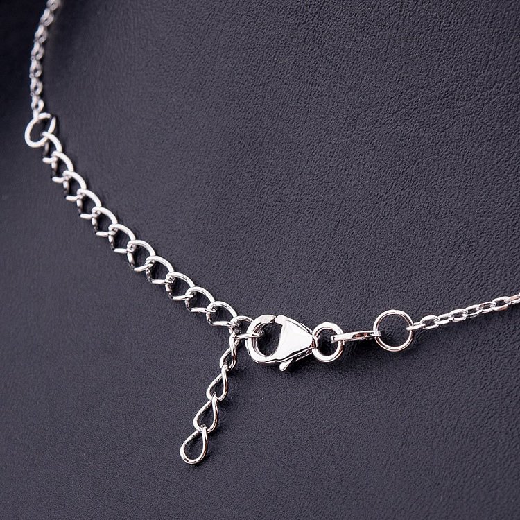 Серебряное колье "Сердечки" с фианитами 18208 от ювелирного магазина Оникс - 2