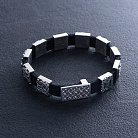 Чоловічий срібний браслет "Мідгард Вікінгів" (шкіра) OR134710 от ювелирного магазина Оникс - 6