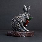 Серебряная фигура "Кролик" ручной работы 23133 от ювелирного магазина Оникс - 2