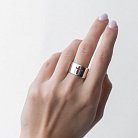 Серебряное кольцо "Крест" 112240 от ювелирного магазина Оникс