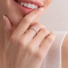 Кольцо в белом золоте с бриллиантами 220971121 от ювелирного магазина Оникс - 4