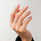 Золота каблучка з діамантами кб0655ca от ювелирного магазина Оникс - 4