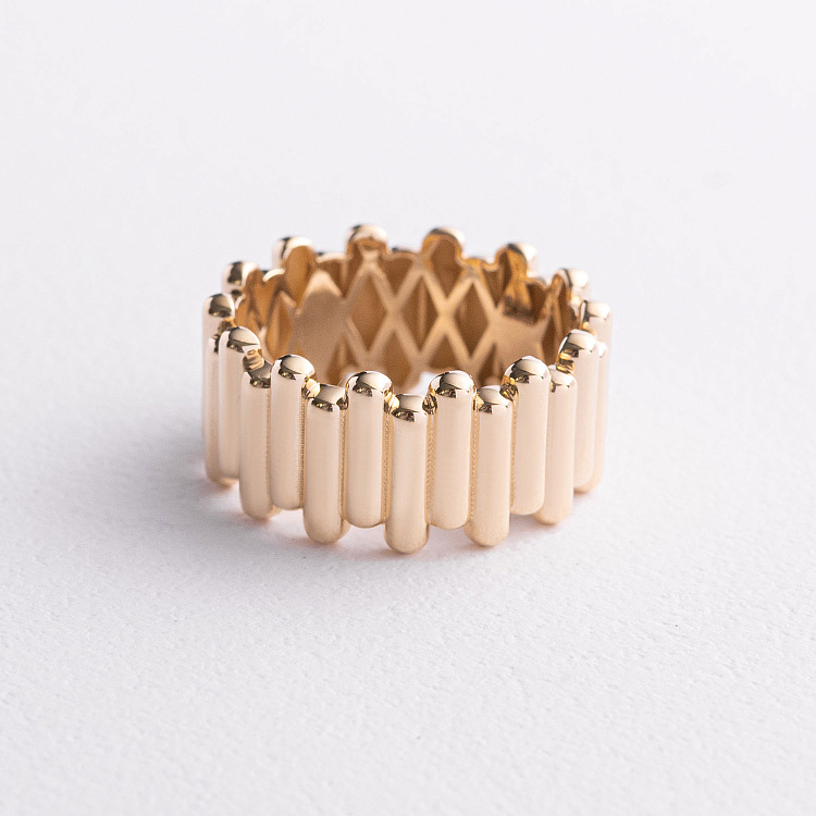 Каблучка "Agnes" у жовтому золоті к08456 від ювелірного магазину Онікс