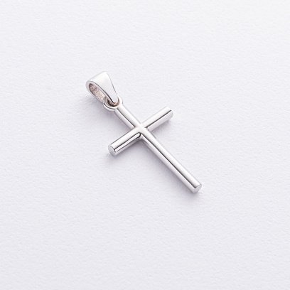 Хрестик у білому золоті п03985