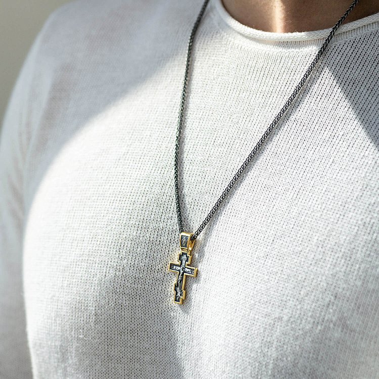 Православний хрест "Розп'яття Христове" 132897 від ювелірного магазину Онікс - 6