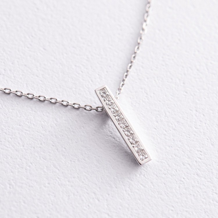 Золотое колье с бриллиантами 721911121 от ювелирного магазина Оникс - 2