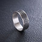 Серебряное кольцо "Вышиванка - сварга" 1115 от ювелирного магазина Оникс - 11