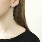 Срібні сережки з фіанітами 122159 от ювелирного магазина Оникс - 1