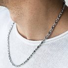 Мужская серебряная цепочка "Бесконечность" 15155 от ювелирного магазина Оникс - 1