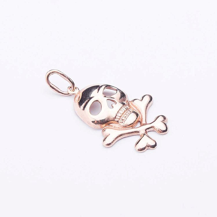 Золота підвіска "Череп" п00402 від ювелірного магазину Онікс - 2