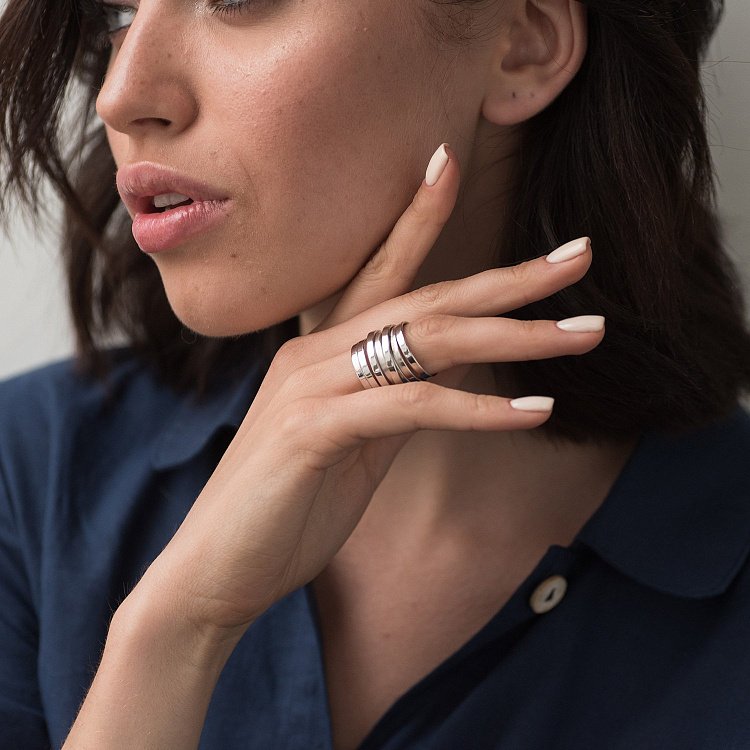 Серебряное кольцо 112231 от ювелирного магазина Оникс - 2