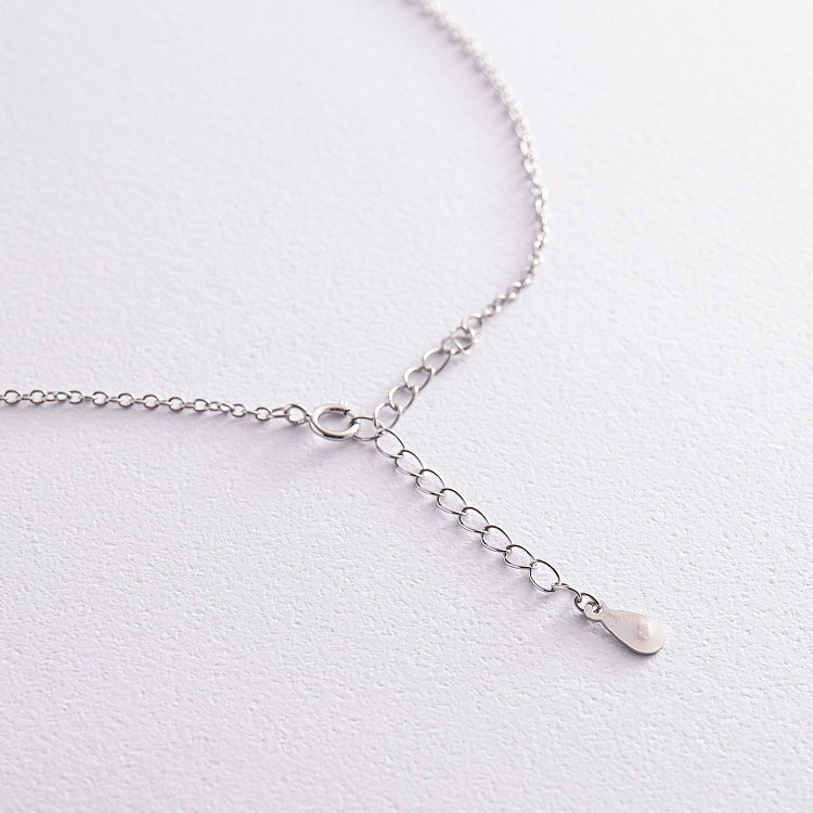 Срібне кольє "Конверт із секретом" (можливе гравіювання) 181215 від ювелірного магазину Онікс - 8