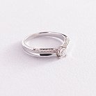 Золотое помолвочное кольцо (бриллианты) кб0217nl от ювелирного магазина Оникс - 3