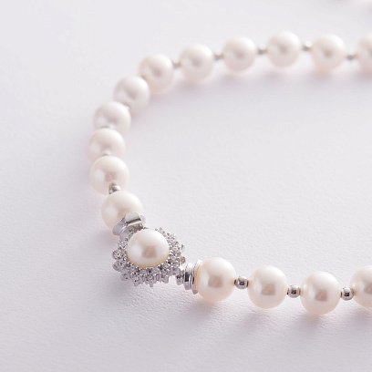 Кольє з перлів бус4110 №3