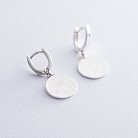 Срібні сережки "Сонячні зайчики" 122618 от ювелирного магазина Оникс - 4