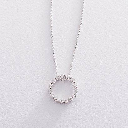 Золотая подвеска с бриллиантами пб0182ri №2