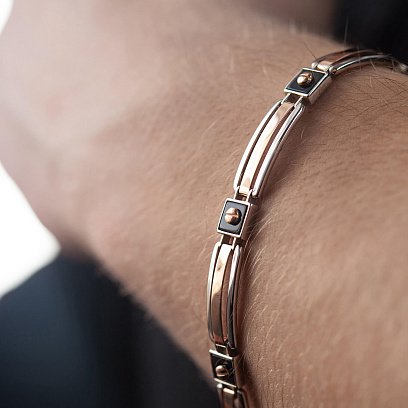 Чоловічий золотий браслет б05052 №6