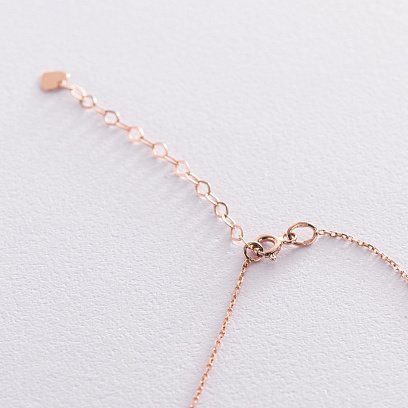 Двойное колье "Шарики" в красном золоте кол01857 №3