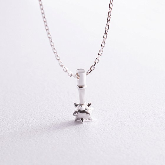 Кольє "Булава" у сріблі 181224 №4