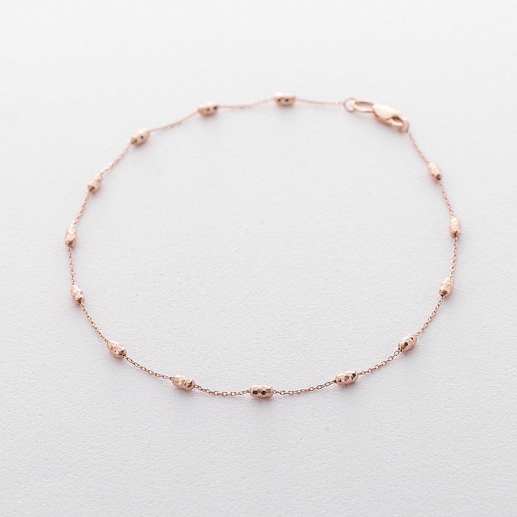 Золотий браслет на ногу б03760 від ювелірного магазину Онікс