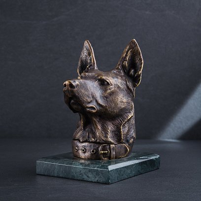 Бронзова шкатулка ручної роботи "Вірний друг" сер00029д