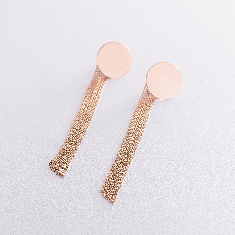 Золоті сережки "Вишуканість" 480070 від ювелірного магазину Онікс - 4