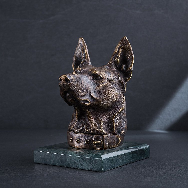 Бронзова шкатулка ручної роботи "Вірний друг" сер00029д від ювелірного магазину Онікс