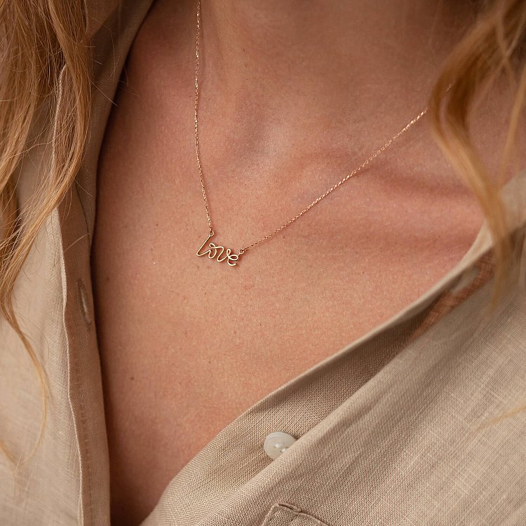 Кольє "Love" у червоному золоті кол02265 від ювелірного магазину Онікс - 6