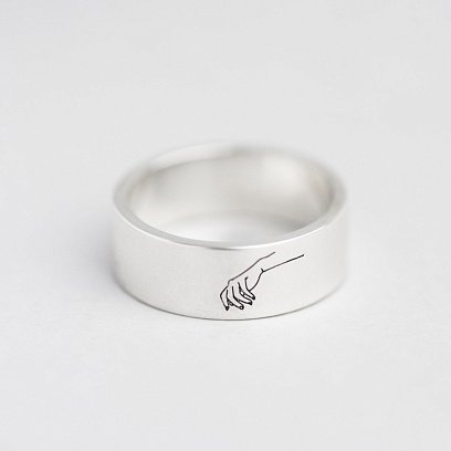 Парные кольца "Прикосновение" para №3