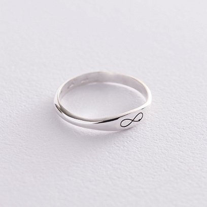Серебряное кольцо для гравировки 112591 №4