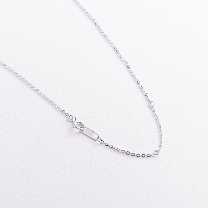 Серебряное колье (муассанит) 181381 №4