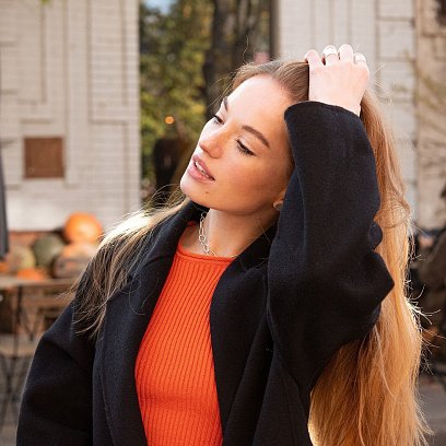 Серебряное колье "Свобода" 181037 №20